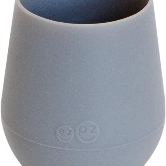 Ez Pz First Foods Set 6 Months Gray Bowl Cup Spoons - Picture 6 of 6